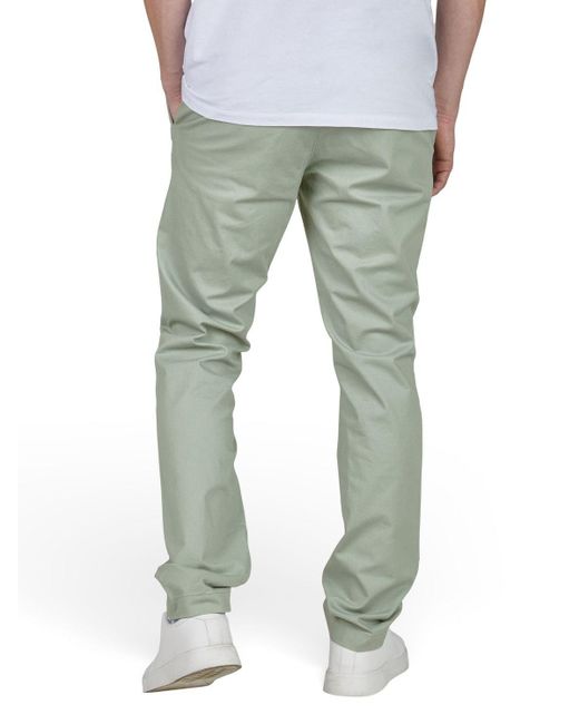 Tom Tailor Chinohose Stoffhose Regular Fit Freizeithose mit Stretch in Green für Herren