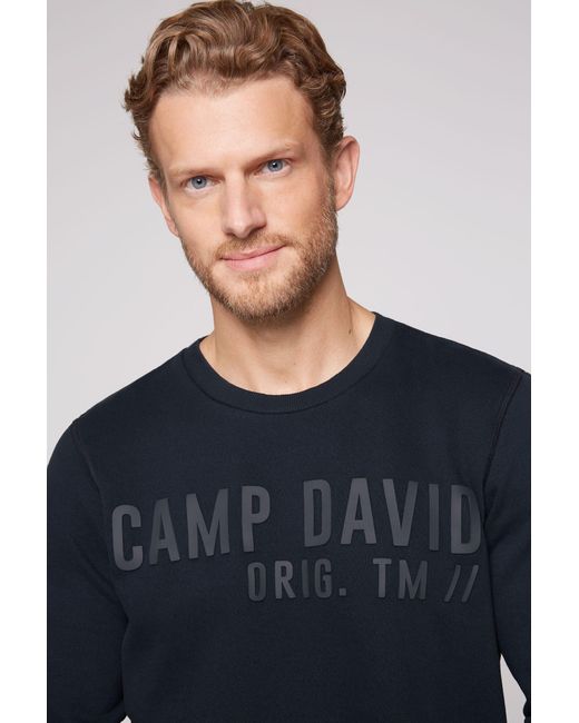 Camp David Sweater aus Baumwolle in Blue für Herren