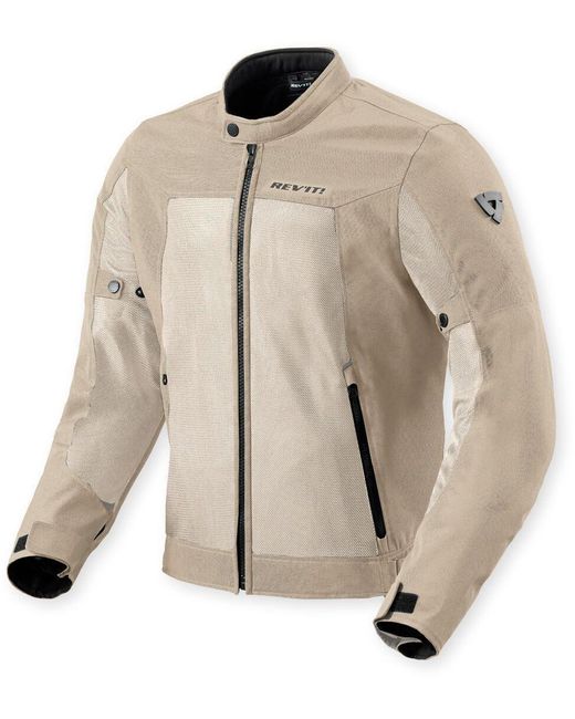 Revit Motorradjacke Eclipse 2 Motorrad Textiljacke Atmungsaktiv protektoren reflektierende abriebfest kühlend reißversc in Natural für Herren