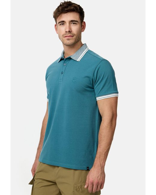 INDICODE Poloshirt INJamie in Blue für Herren