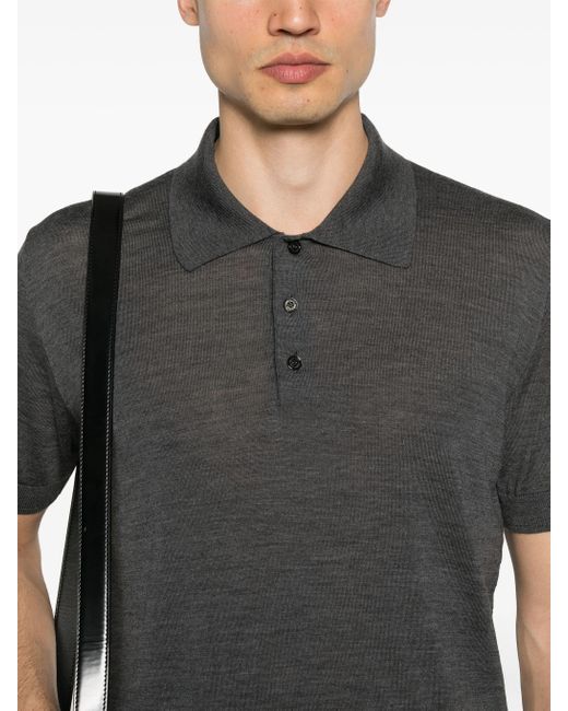 Polo De Punto Fino, Talla Golden Goose Deluxe Brand de hombre de color Black