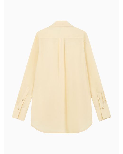 Camisa Lavaliere, Talla Totême  de color Natural