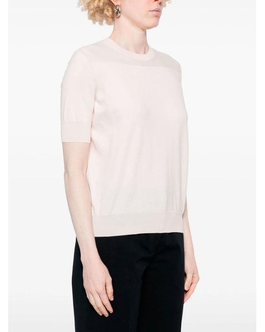 Camiseta De Punto Fino, Talla Jil Sander de color Pink