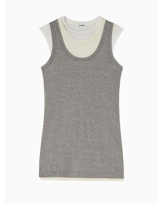 Top Con Capas, Talla Jil Sander de color Gray