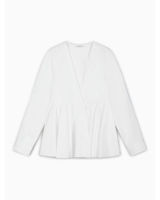 Camisa Flared, Talla Alaïa de color White