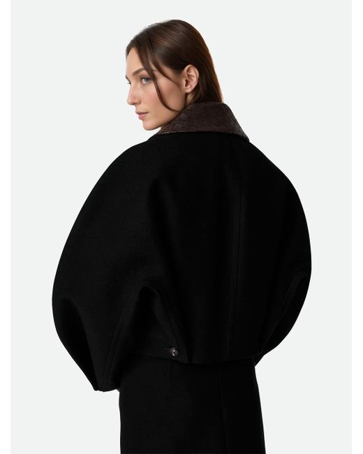 Chaqueta Con Cuello Intrecciato, Talla Bottega Veneta de color Black