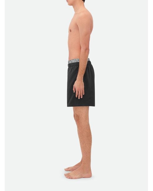 Bañador Con Cintura Doble, Talla Bottega Veneta de hombre de color Black
