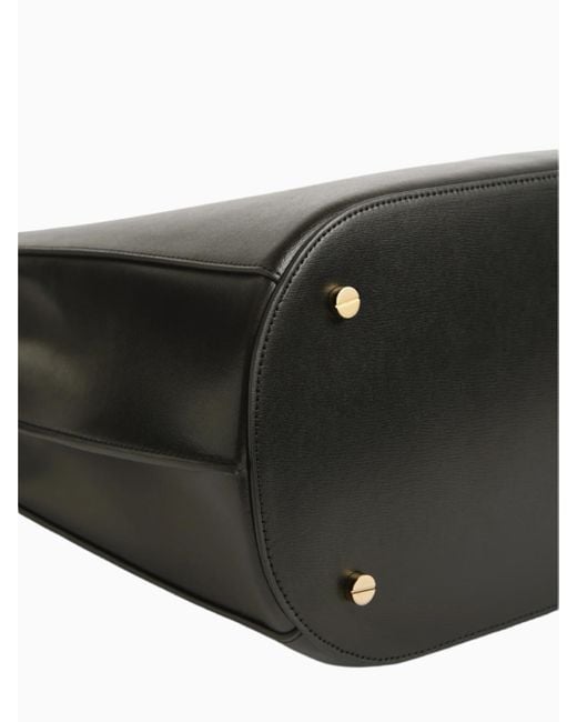Bolso Bucket Con Cinturón, Talla Totême  de color Black