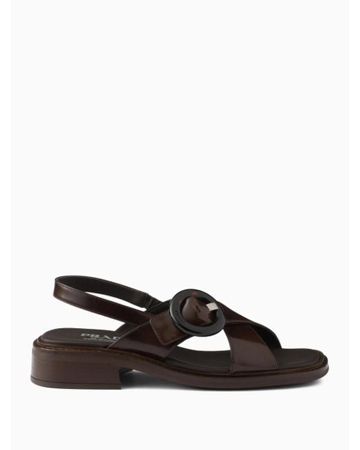 Sandalias Con Hebilla, Talla Prada de color Multicolor