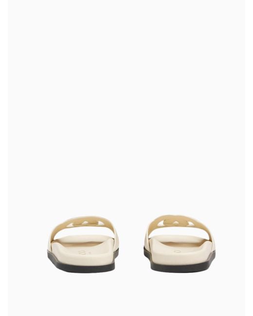 Sandalias Gg Entrelazada, Talla Gucci de color White
