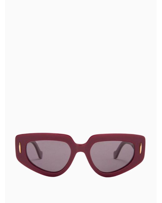 Gafas De Sol Butterfly Screen, Talla Loewe de color Purple
