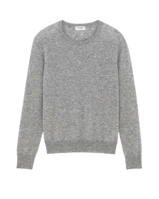 Jersey De Punto Fino, Talla Saint Laurent de hombre de color Gray