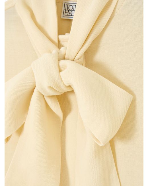 Camisa Lavaliere, Talla Totême  de color Natural