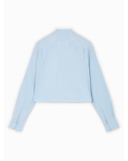 Camisa Fil-À-Fil, Talla Prada de color Blue