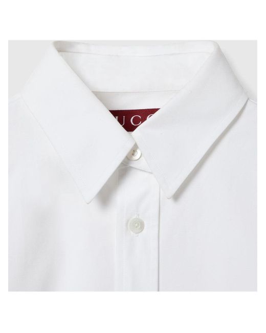 Camisa De Popelina, Talla Gucci de hombre de color White