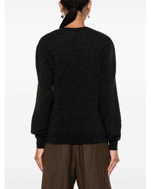 Jersey Con Cuello Redondo, Talla Saint Laurent de color Black