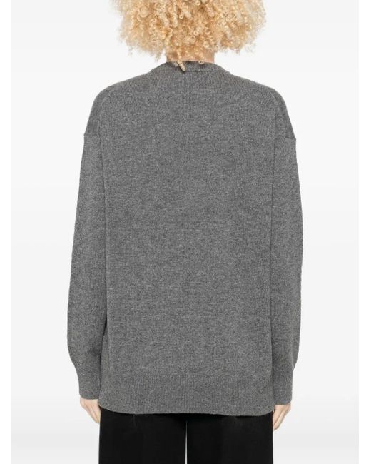 Jersey Con Cuello En V, Talla Jil Sander de color Gray