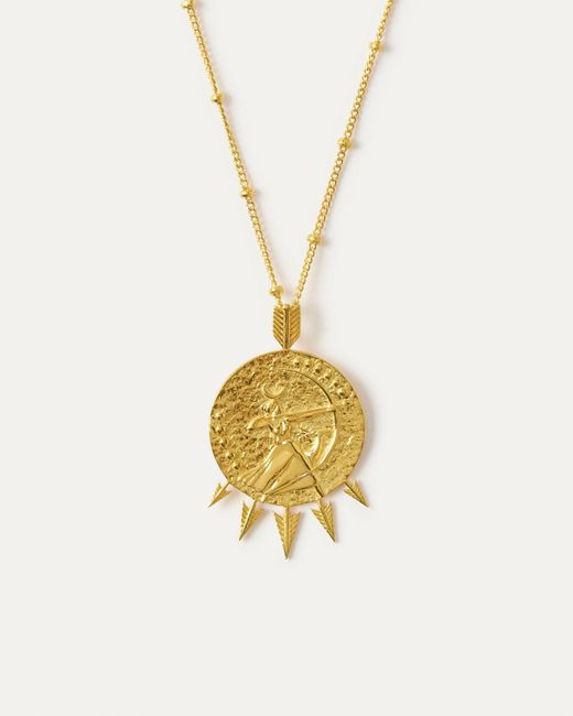 Ottoman Hands Goddess Artemis Pendant Necklace in Metallic Lyst