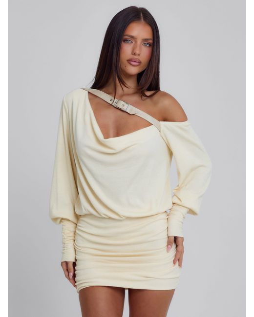 Outcast Natural Azari Mini Dress Cream