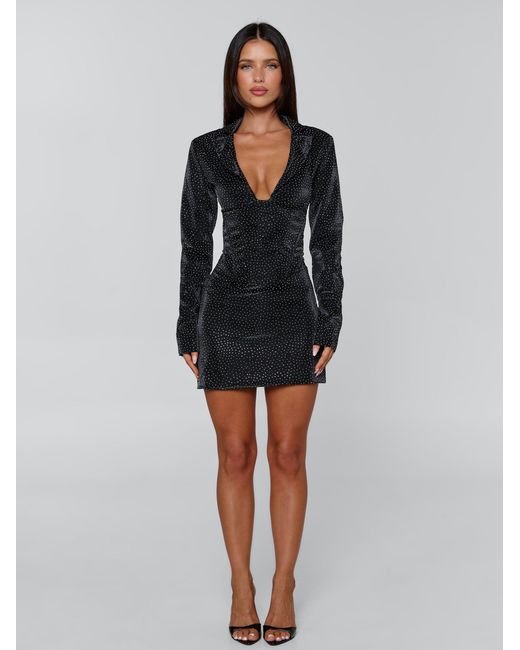 Outcast Black Velorae Mini Dress