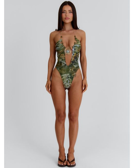 Outcast Multicolor Nikila Bodysuit Ecru Wings