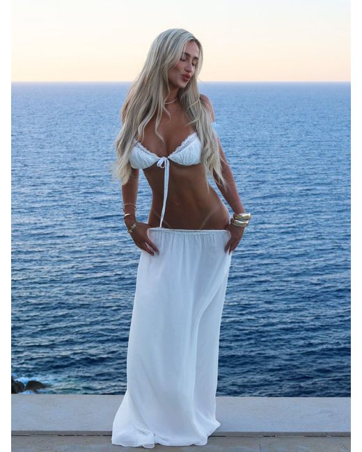 Outcast White Althaia Maxi Skirt
