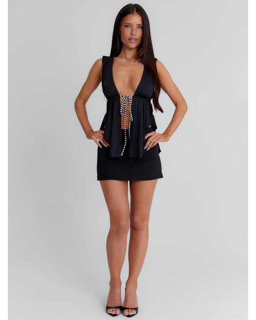 Outcast Black Sofie Crop Top