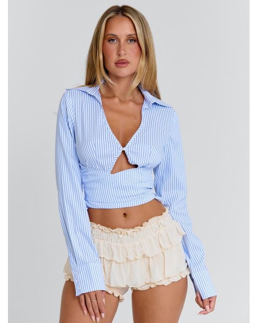 Outcast Brown Avenel Shorts Ivory