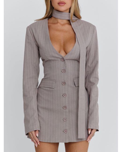 Outcast Natural Rehnee Blazer Pinstripe