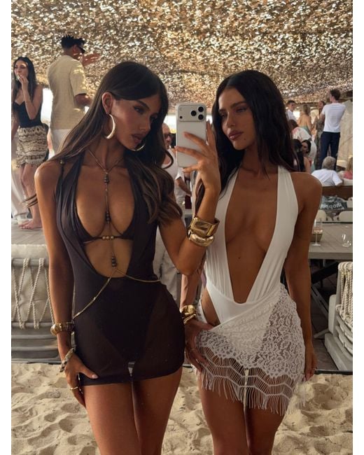Outcast Brown Jahli Two Piece Mini Dress