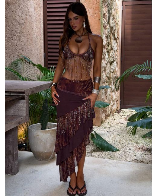 Outcast Brown Rosailina Top Rayella