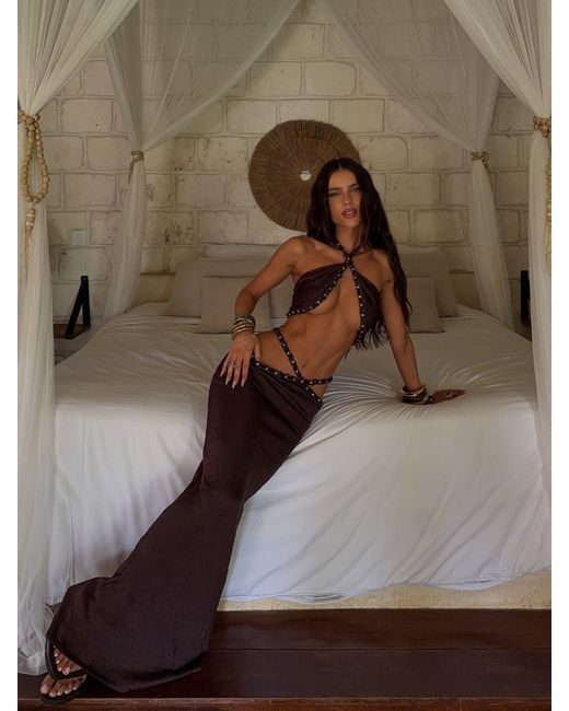 Outcast Brown Rai Top