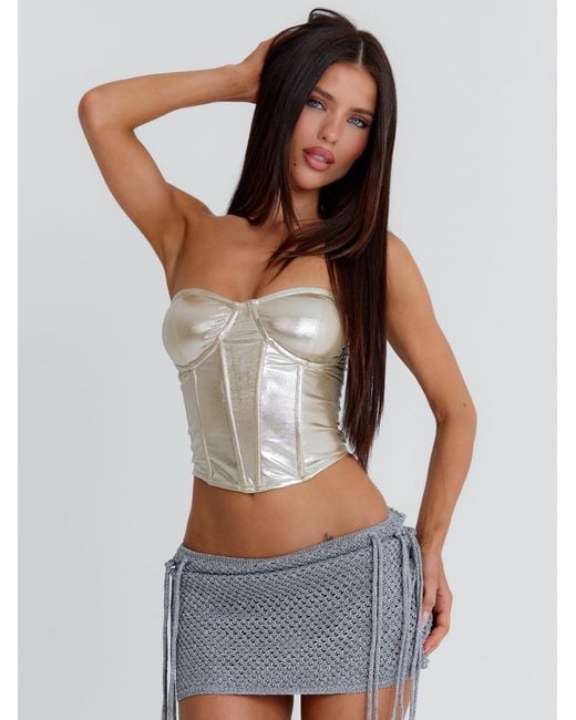 Outcast Metallic Amaris Mini Skirt