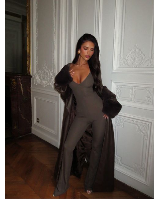 Outcast Brown Imani Jumpsuit Taupe