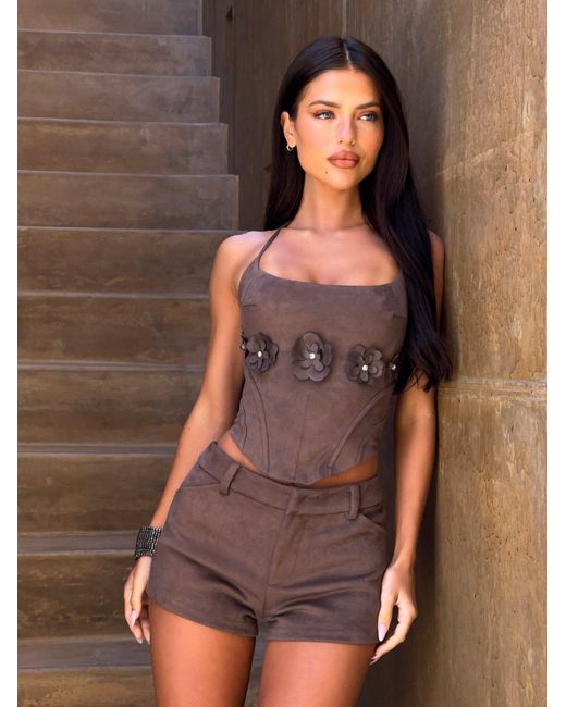 Outcast Brown Zie Shorts Deepest Mauve