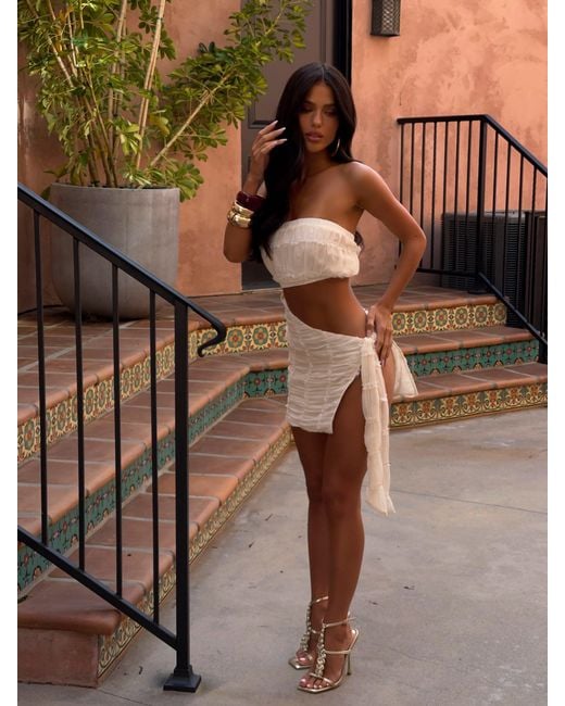 Outcast White Roci Mini Dress Ivory