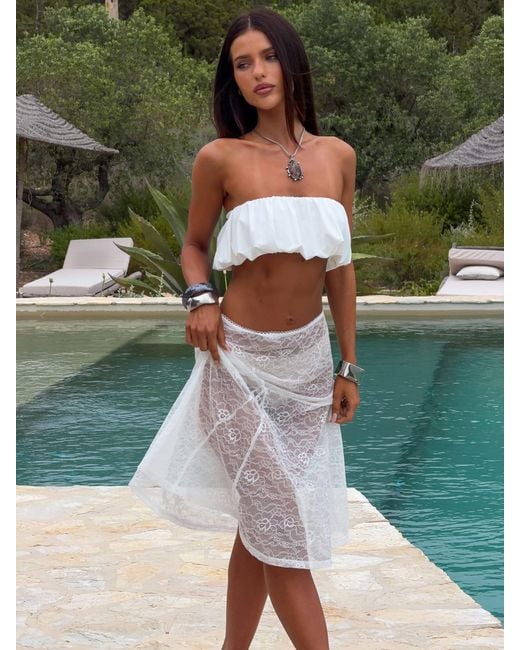 Outcast White Kailyn Crop Top