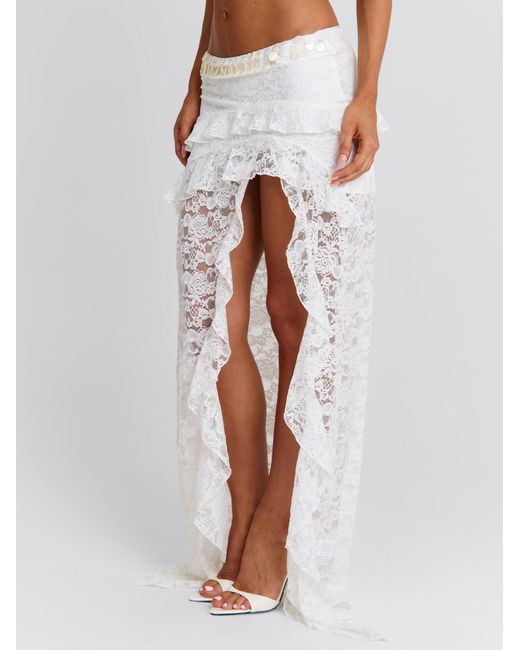 Outcast White Rivana Maxi Skirt