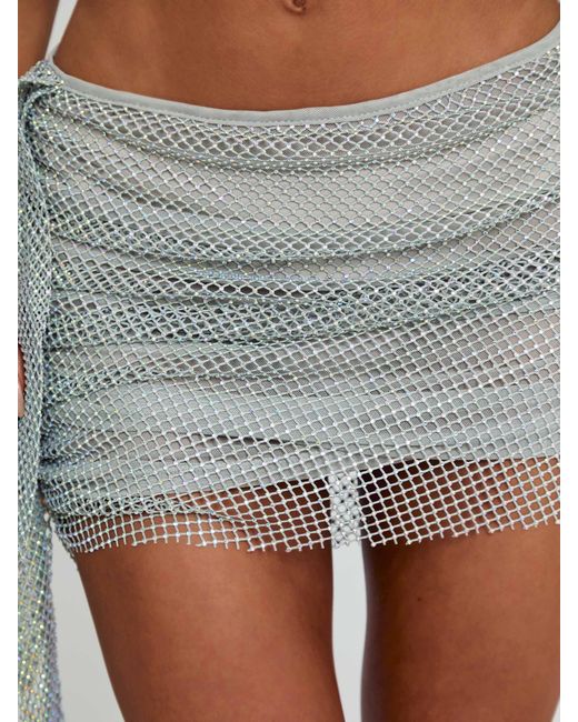 Outcast Gray Evane Mini Skirt