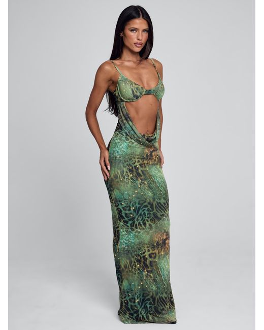 Outcast Green Nightshift Maxi Dress Lanee