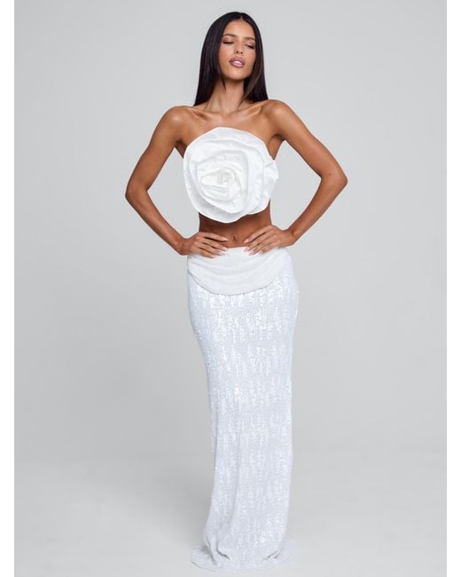 Outcast White Niva Maxi Skirt