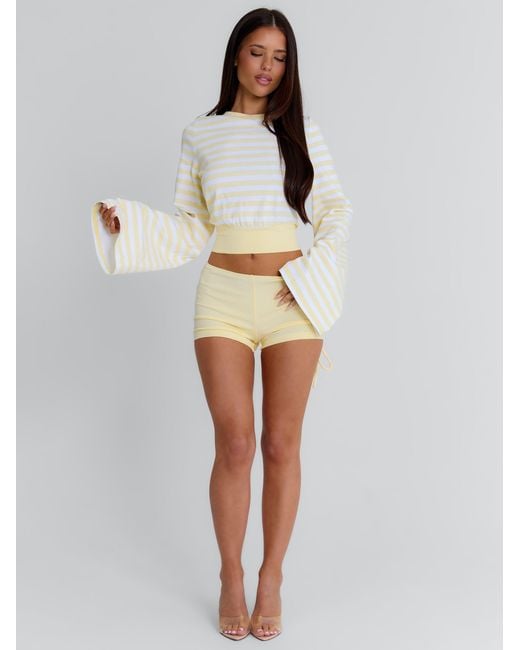 Outcast Multicolor Martae Crop Top Stripe