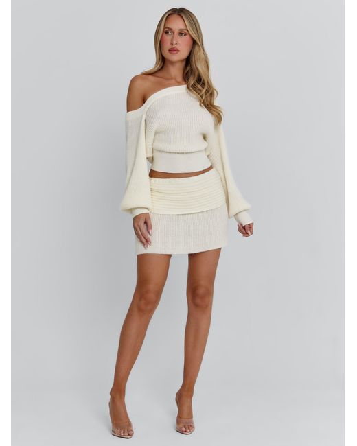 Outcast Natural Orena Mini Skirt Ivory