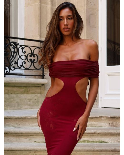 Outcast Red Solea Midi Dress