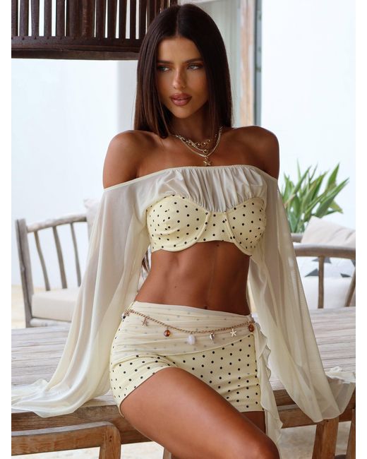 Outcast White Riya Shorts Polka Dot