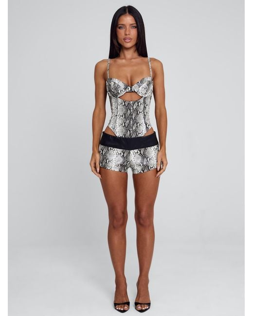 Outcast Black Aureza Playsuit Snake