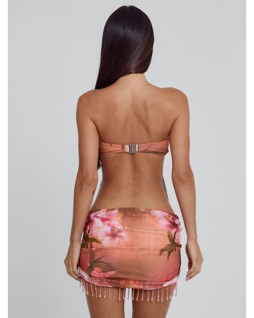 Outcast Red Zelina Mini Dress Kinsea Peach
