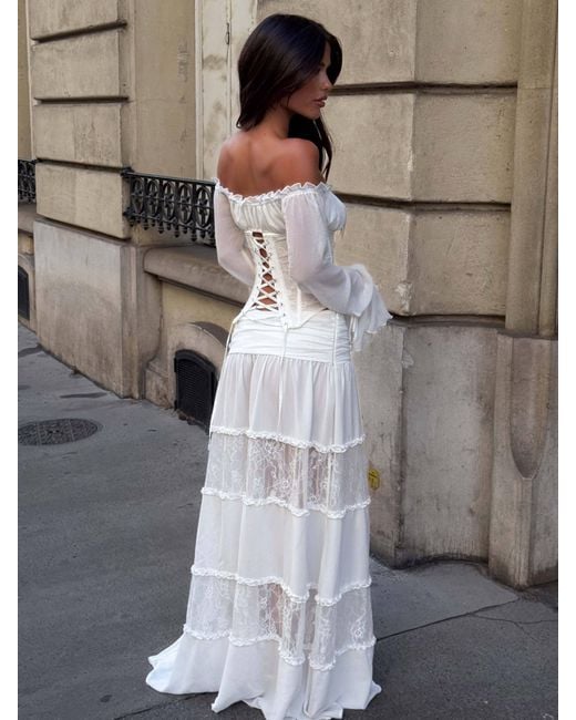 Outcast White Solalnes Skirt