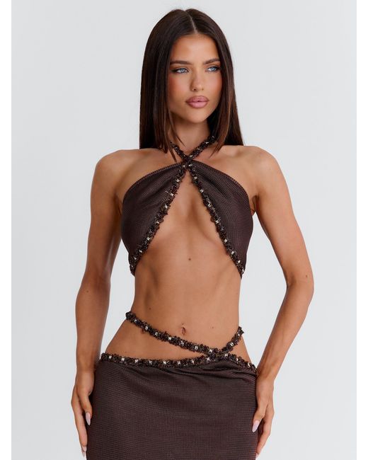 Outcast Brown Rai Top
