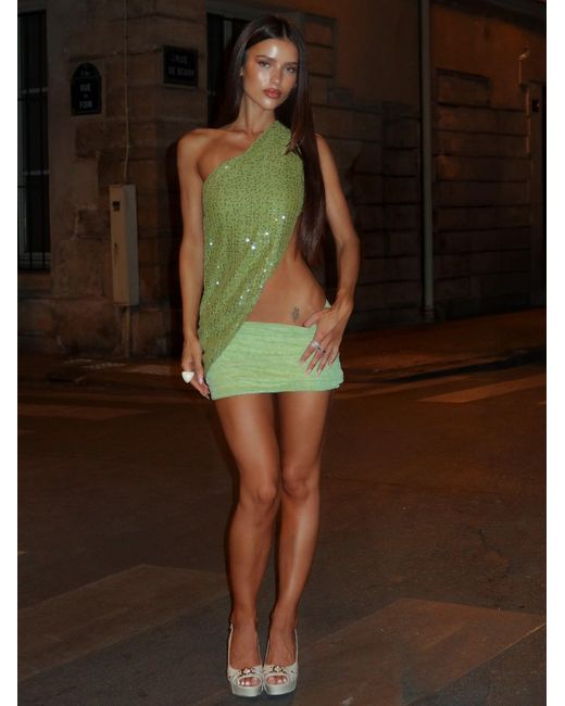 Outcast Green Itzel Mini Dress